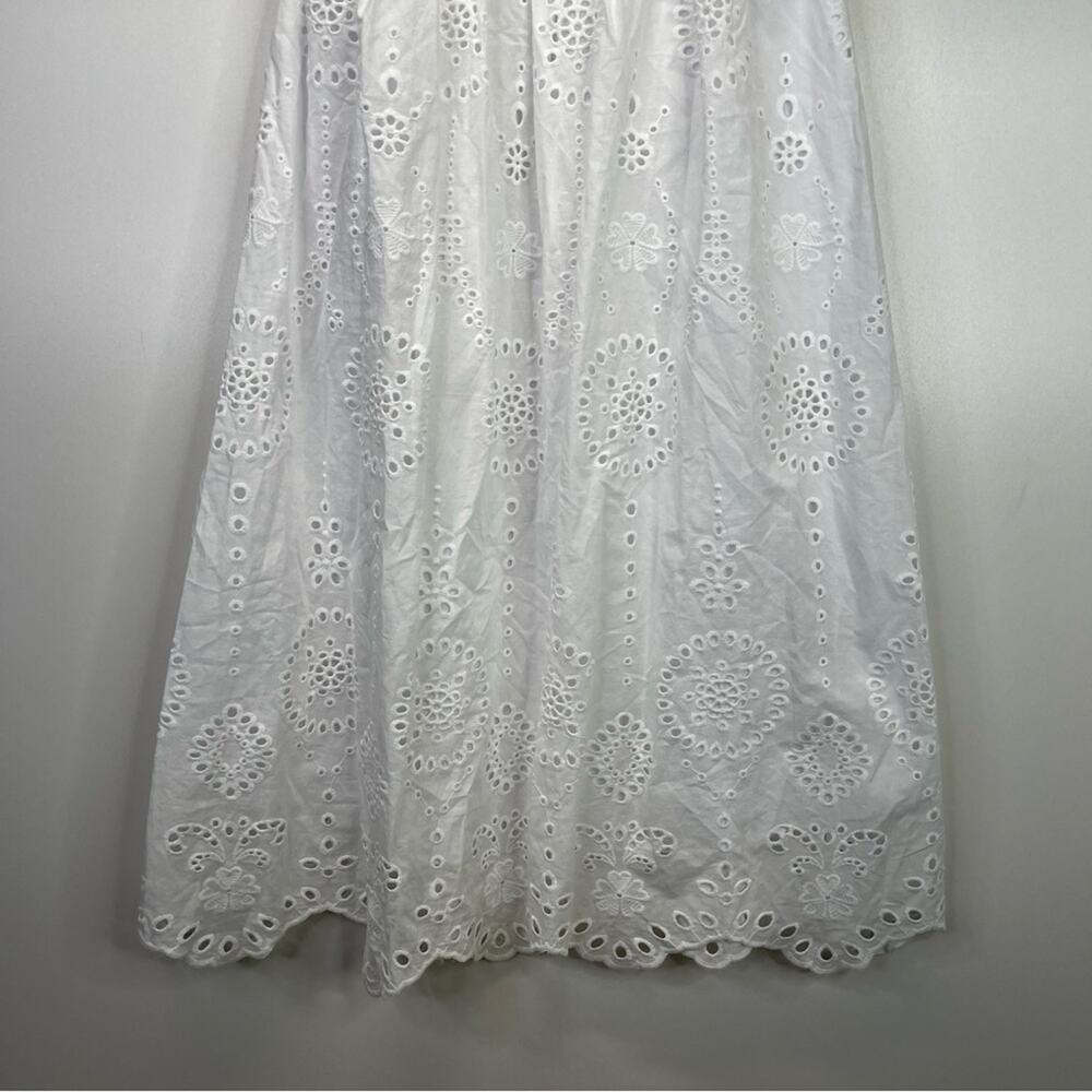 Steve Madden Harmony Eyelet Embroidered Midi dress white - S - Picture 6 of 10
